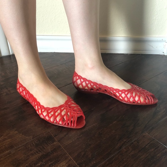 American apparel jelly flats Clearance